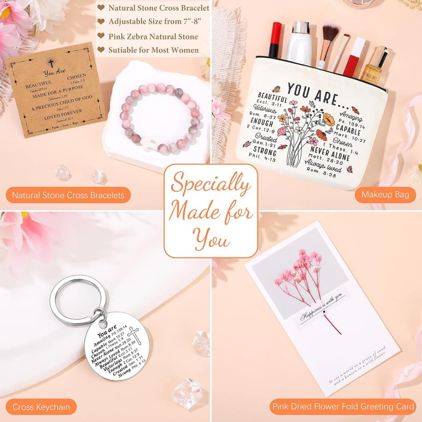 Christian Religious Gifts for Women, Best Friend Sister Mom Christmas Birthday Gifts for Women Friendship Faith, Valentines Mothers Day Easter Ideas Present for Her Friends