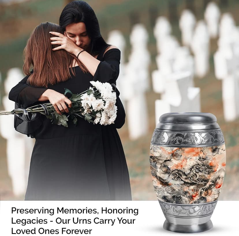 Dragon Urn, Small Urns for Human Ashes Women - 3 Inch - Ashes Keepsake for Burial Urn - Pack of 1 B0D8BPHF5G