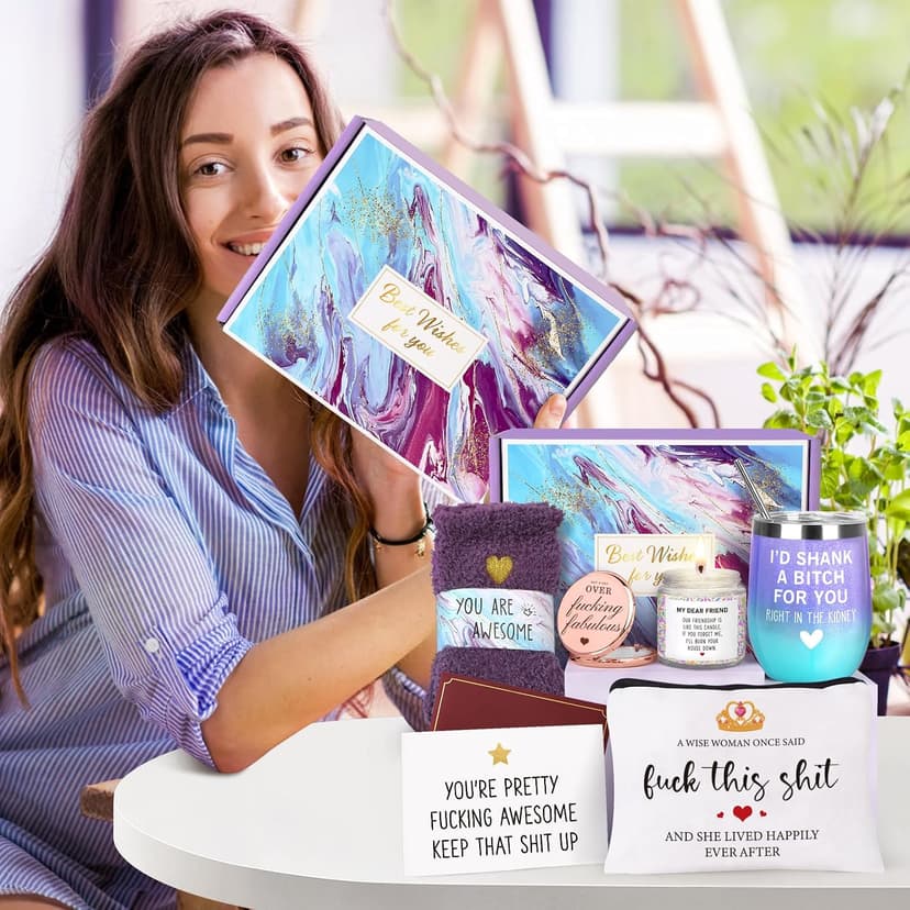 Birthday Gifts for Women Best Friend, Friendship Gift for Her, BFF Gifts for Friend Sister Bestie, Cool Gift Box for Women Female Friends Mothers Day Christmas Birthday B0CY5GJK2P