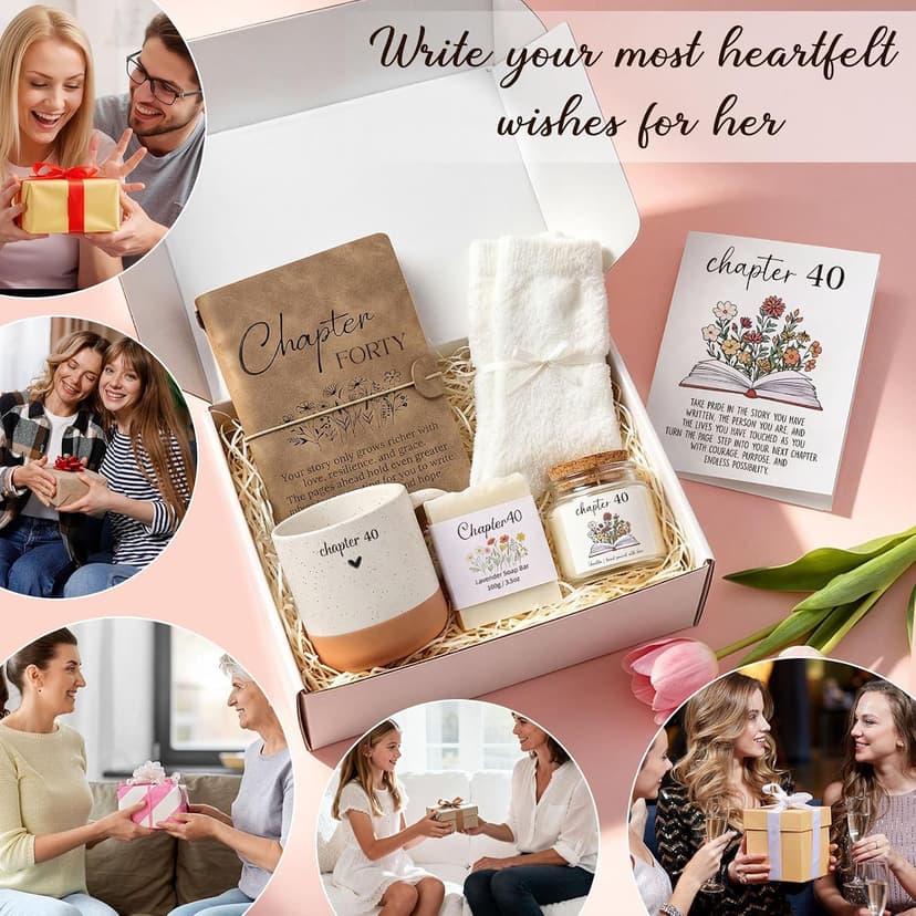 Giftota 40th Birthday Gifts Women, 40 Year Old Birthday Gifts for Women Happy 40th Birthday Gifts for Women Gifts for 40th Birthday Woman Cool 40 Birthday Gift for Her Womens 40 Birthday Gift B0GTQ2D22C