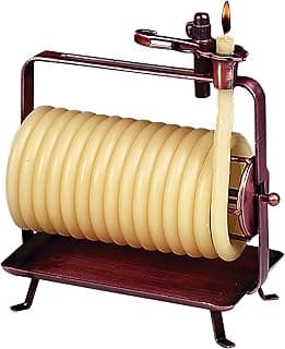 Candle by the Hour 48-Hour Horizontal Candle, Eco-friendly Natural Beeswax with Cotton Wick Color-Yellow