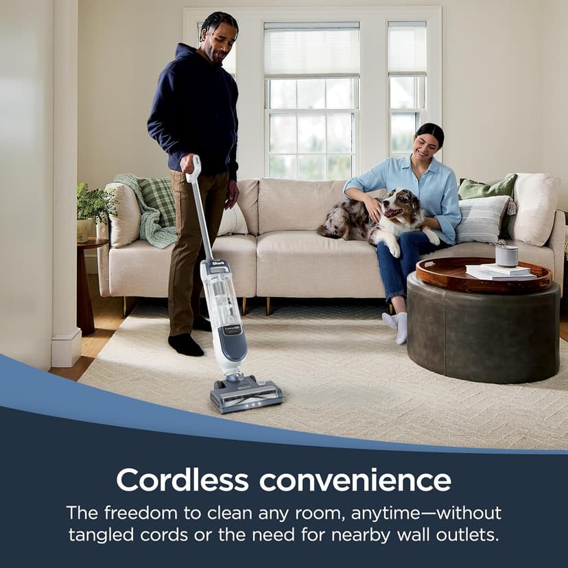 Shark Freestyle Max Cordless Upright Vacuum, Multi-Surface Cleaning, Lightweight, Easy Maintenance, with Large Dust Cup and 2-Speed Brushroll, LED Headlights, Nordic Blue, SV2002