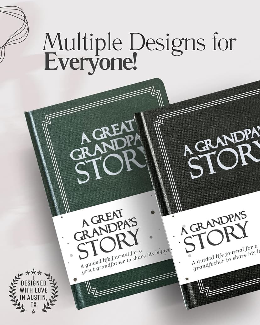 Papa's Life Story Journal (Hardcover): A Meaningful Keepsake for Papa to Share His Journey and Memories, Book Includes 250+ Prompt Questions, Sentimental Gifts for Father's Day, Birthday & Christmas B0D6B5SC9S