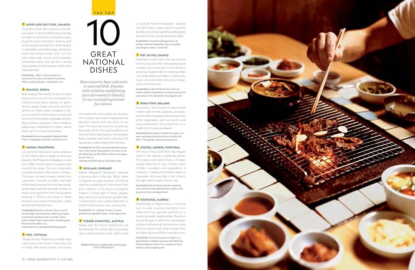 Food Journeys of a Lifetime 2nd Edition: 500 Extraordinary Places to Eat Around the Globe 1426222483