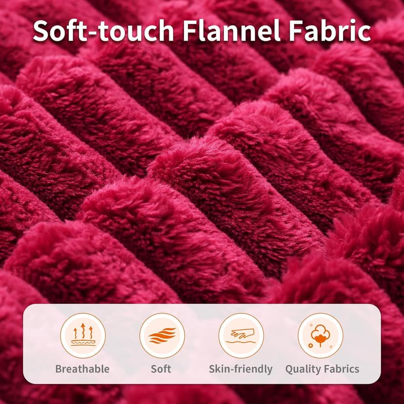 Rattaner Corduroy Chaise Lounge Chair Couch Indoor Boneless Oversized High-Density Sponge Soft Sofa, Red