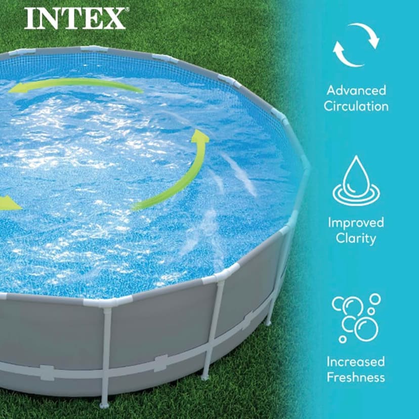INTEX SX2100 Krystal Clear Sand Filter Pump for Above Ground Pools: 2100 GPH Pump Flow Rate – Improved Circulation and Filtration – Easy Installation – Improved Water Clarity – Easy-to-Clean
