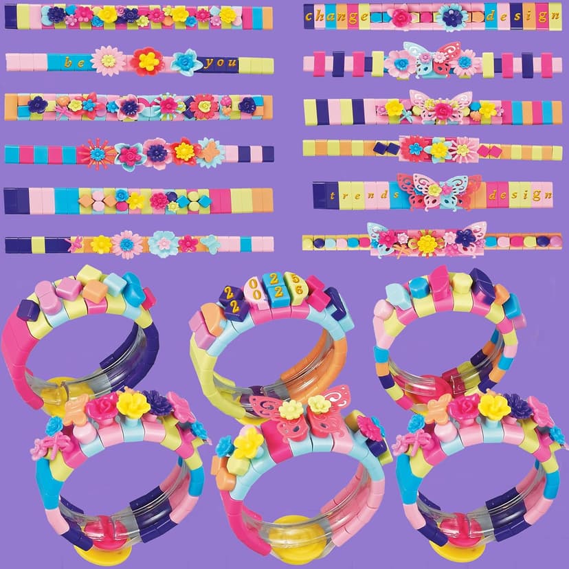 Coiinala Friendship Bracelet Making Kit for Ages 7+ Girl, 488-Piece DIY Charm Rubberband Bracelets Maker with Charm & Stickers, Craft Supplies Arts Maker Jewelry Making kit for Girls B0FCRF8D9B