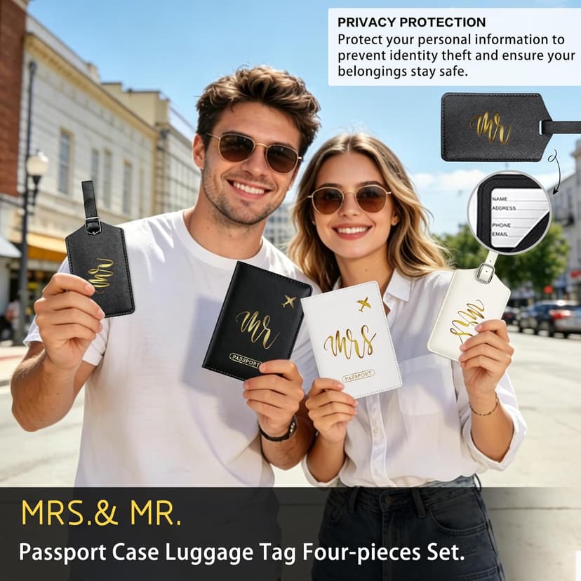 Jumway Wedding Gifts Basket, Gifts for Bridal Shower Engagement Wedding and Married Couples Anniversary - Tote Bag Ceramic Marble Coffee Mugs Gift Set Black B0GWR74CJC
