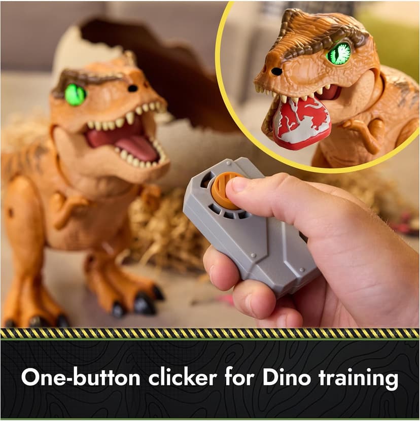 Primal Hatch Jurassic World Interactive Toy Dinosaur & Egg, Hatch & Train Your own Baby Dino with 100+ Sounds & Reactions, Kids Toys for Boys & Girls Aged 5 & Up