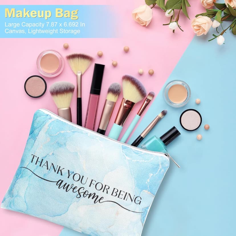 Employee Appreciation Gifts, Appreciation Gifts for Coworkers, 8 Pcs Christmas Gift for Employees Coworkers Teacher Staff Principal Nurse, Cool Thank You Gifts Baskets w/ Tumbler Notebook (Blue)