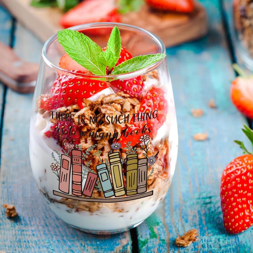 Futtumy Gifts for Book Lovers Women, Book Lover Wine Glasses 17oz, Gifts for Readers Book Lovers, Funny Reading Bookish Book Lovers Gift for Birthday Christmas Mother's Day