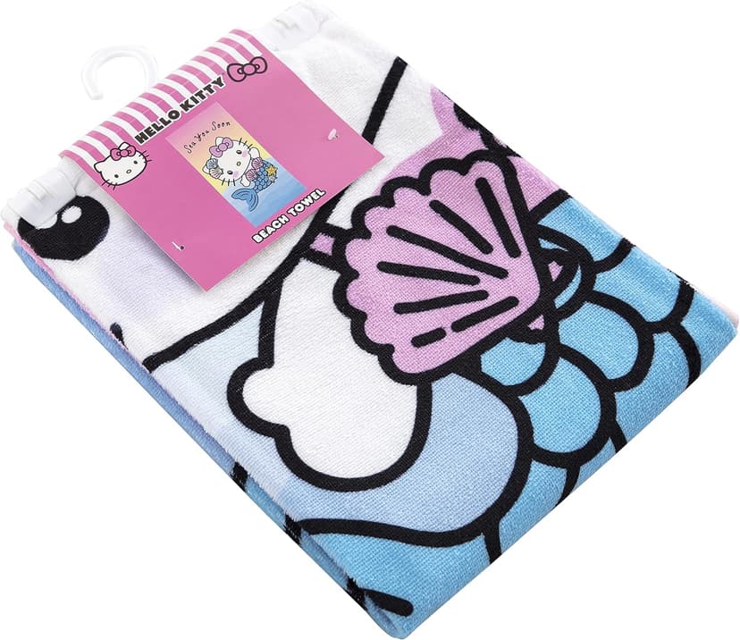 Northwest Hello Kitty Beach Towel, 30" x 60", Sea You Soon B09LQ7M3YV