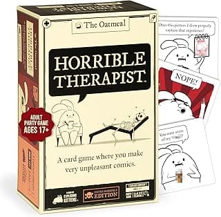 Horrible Therapist: Extra Horrible Edition by Exploding Kittens - A Card Game for 3-8 Players, Ages 17+ - Adult Party Game for Family Night