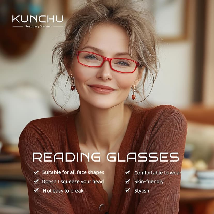 5Pack Reading Glasses for Women - Blue Light Blocking Spring Hinge Computer Readers Anti Glare UV Eyeglasses