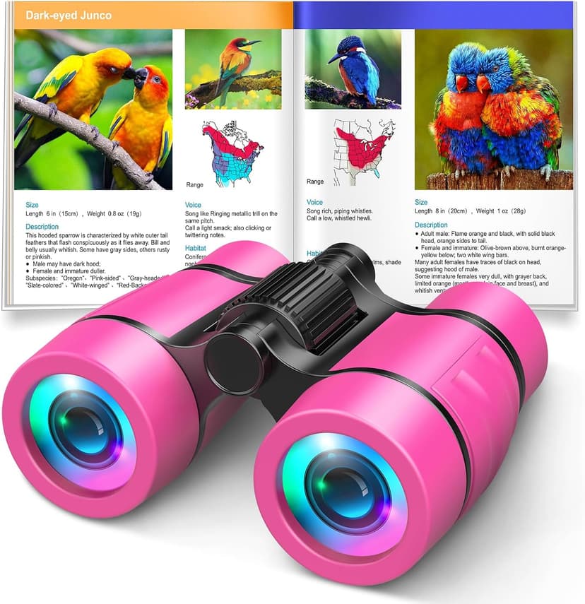 Toys for 3-7 Year Old Girls: LET'S GO! Binoculars for Kids Bird Watching|Camping|Hiking 3 4 5 6 7 8 Year Old Girl Boy Birthday Gifts Outdoor Toy for Kid Ages 4-6 Toddler Gift Stuffers B0C2CXZYPL