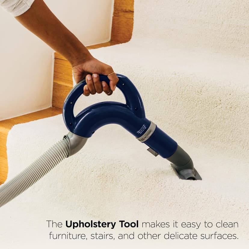 Shark Upright Vacuum, Navigator Lift-Away Deluxe with Large Dust Cup Capacity, HEPA Filter, Swivel Steering, Upholstery Tool & Crevice Tool, Blue, NV360