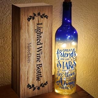 Christmas Gifts for Women - Best Friends Gifts 2025 - Wine Bottle Lights with Cork - Light Up Lamp Decor for Home Decorations - Birthday Friendship Unique Gift for Womens Men Sister Girls Boys Adults
