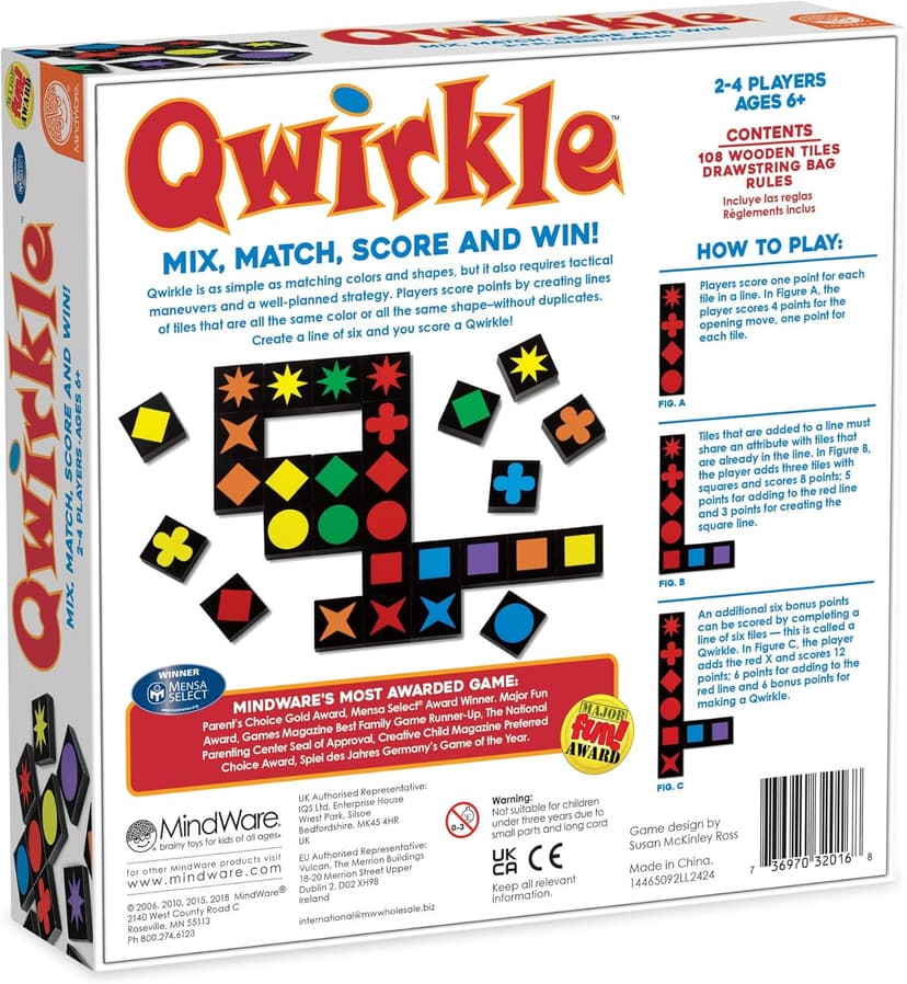 MindWare Qwirkle Board Game