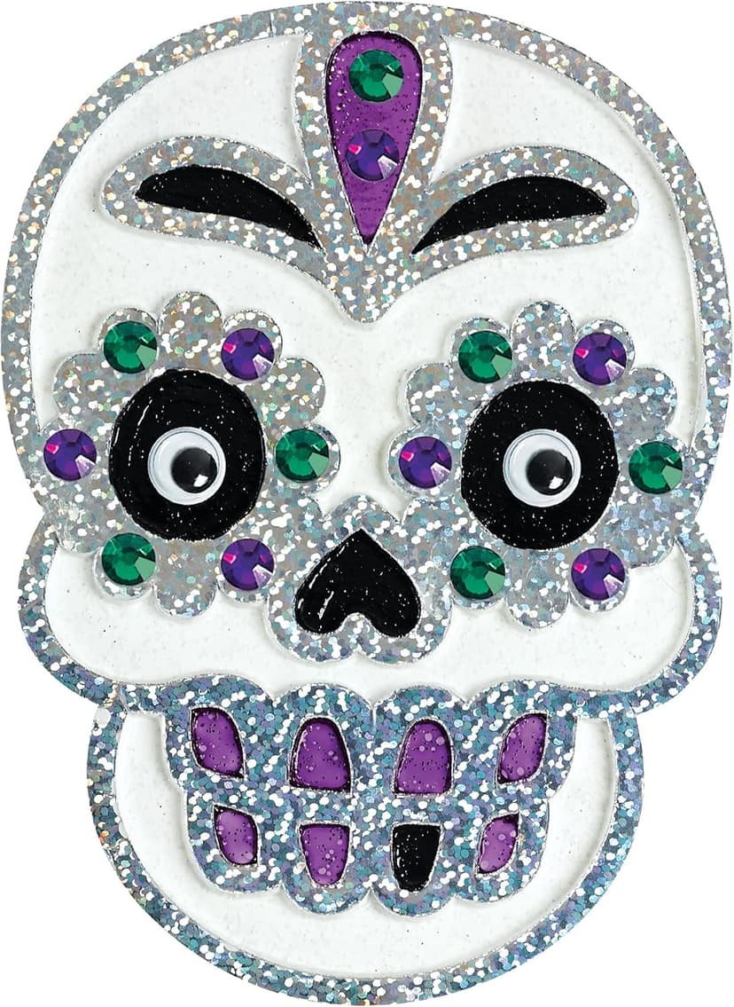 Creativity for Kids Halloween Window Art Kit | Create 7 Spooky Suncatchers with Paint, Rhinestones & Wiggly Eyes | DIY Craft Kit for Kids | Fun for Parties, Gifts & Seasonal Décor (Ages 6+)