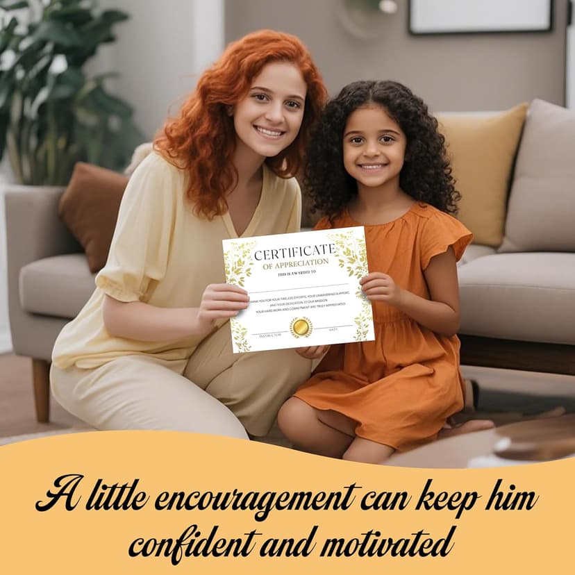 Certificate of Appreciation -25pcs, Certificates of Recognition, Thank You Gifts Certificates for Employees, Staff, Teachers, Volunteers, 8×10 Inch Award Certificate-A08