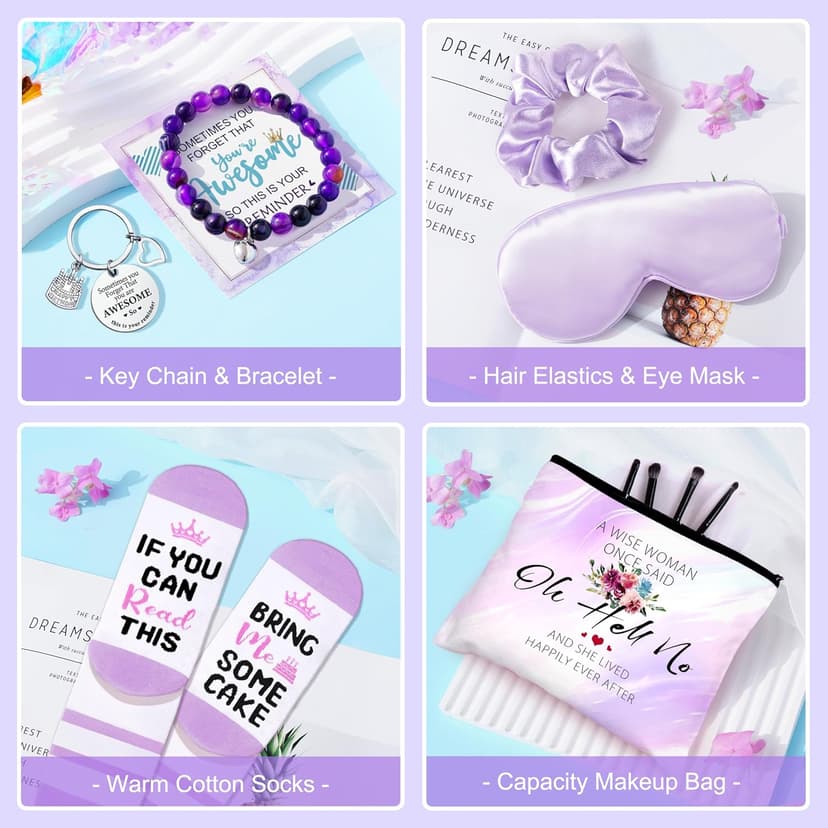 Birthday Gifts for Women Friendship, Gifts for Women Birthday Unique, Best Friend Birthday Gifts, Happy Birthday Gift Basket for Her, Friends, Coworkers, Wife, Mom, Daughter