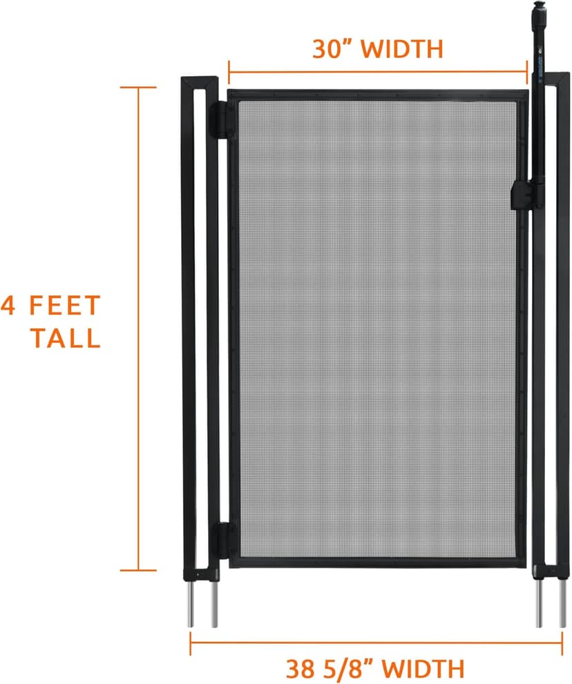 Pool Fence DIY by Life Saver Self-Closing Gate Kit, Black (Pack of 1)