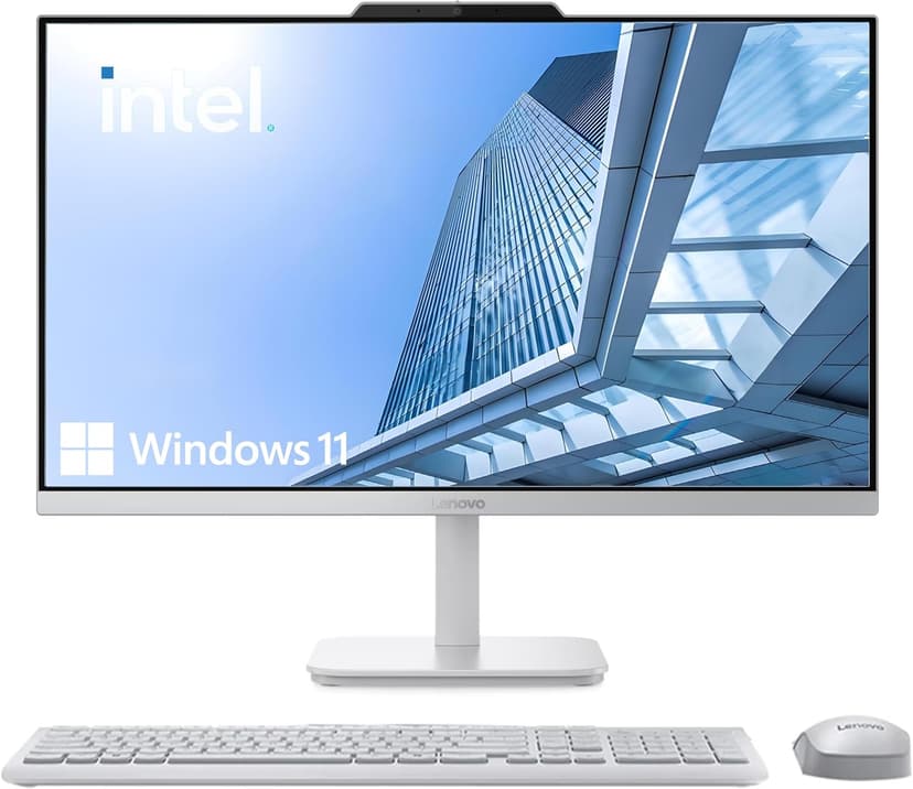 Lenovo IdeaCentre Everyday Tasks 24" Full HD All-in-One Desktop Computer • Office 365 for The Web • Intel 4-Cores • 2TB SSD • 32GB RAM • Business AIO • Wireless Keyboard & Mouse • HDMI • Windows 11