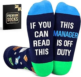 Funny Job Socks for Boss & Manager, Nerds, Programmers, Quilters – Christmas Gifts, Stocking Stuffers for Men & Women