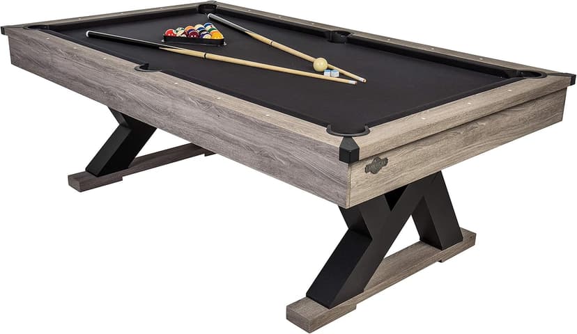 American Legend Billiard Table with Rustic Wood Finish