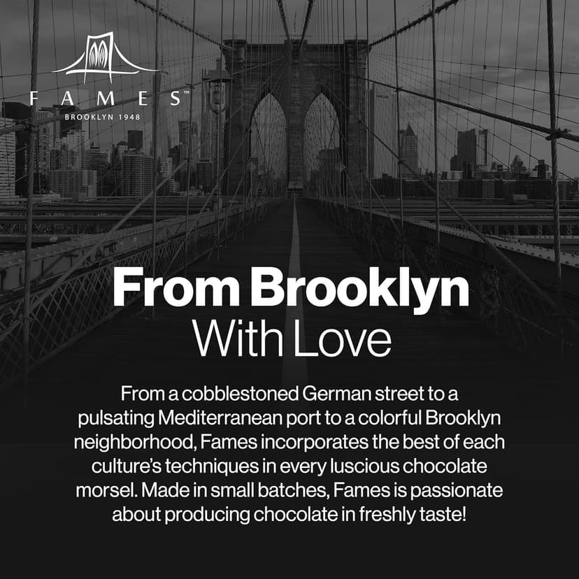 Ftaher's Day Gift Basket from Brooklyn - 7 Types of Handcrafted Gourmet Chocolates - Luxury Set of Dairy Free Kosher Artisanal Chocolates - Premium Father's Day Chocolate Gift Box - Assorted Sweet Candy Treats