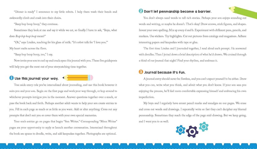 My First Mom and Son Journal: An activity book for boys and moms together