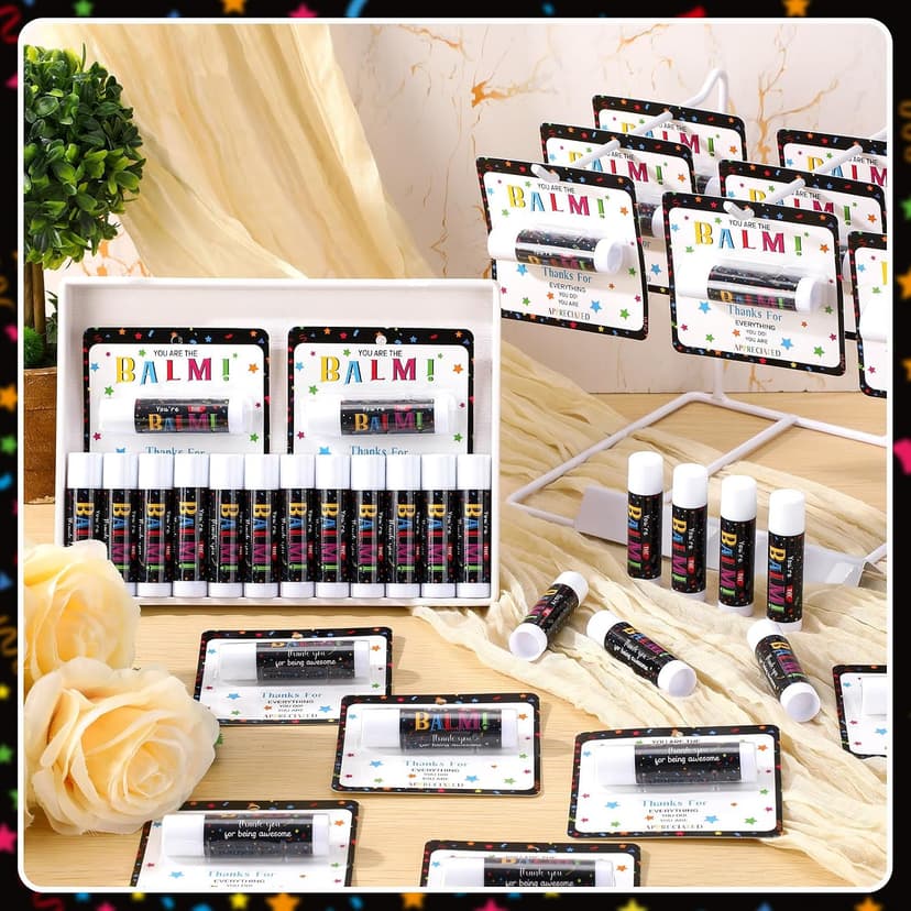 Christmas Employee Teacher Appreciation Lip Balm, You're the Balm, Christmas Staff Team Thank You Gift for Women Men Coworker 30 Pack Christmas Employee Teacher Appreciation Gifts Bulk Lip Balm B0CG9L7HTQ