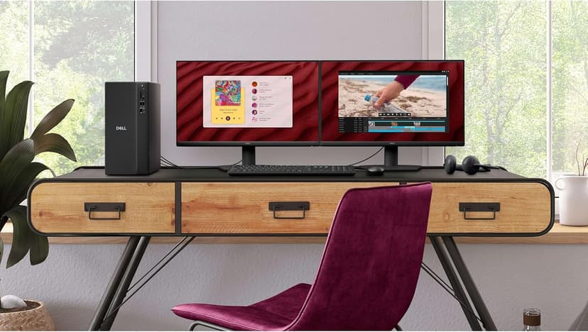 Dell Vostro Desktop Computers Tower PC for Home Business Student, 14th Gen Intel 4-Core Processor, 16GB DDR5 RAM, 1TB PCIe SSD, WiFi 6, Bluetooth, DisplayPort, HDMI, Type-C, Windows 11 Pro