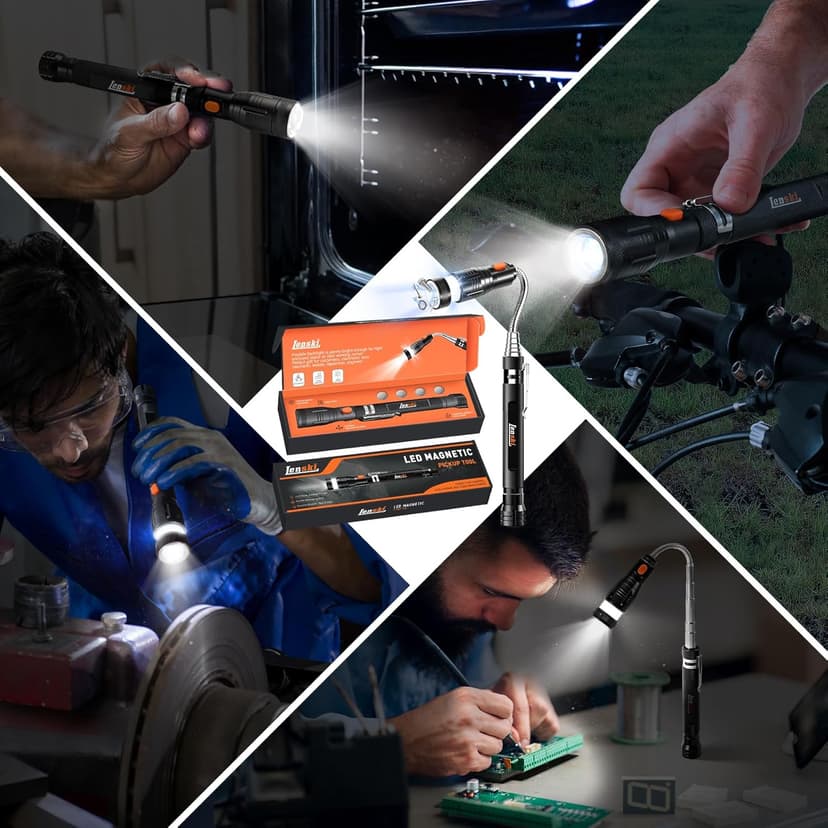 Lenski Stocking Stuffers for Men Adults, for Men Magnetic Pickup Tool, Mens Grandpa Husband Gifts, White Elephant Gifts for Adults, Cool Stuff Gadgets