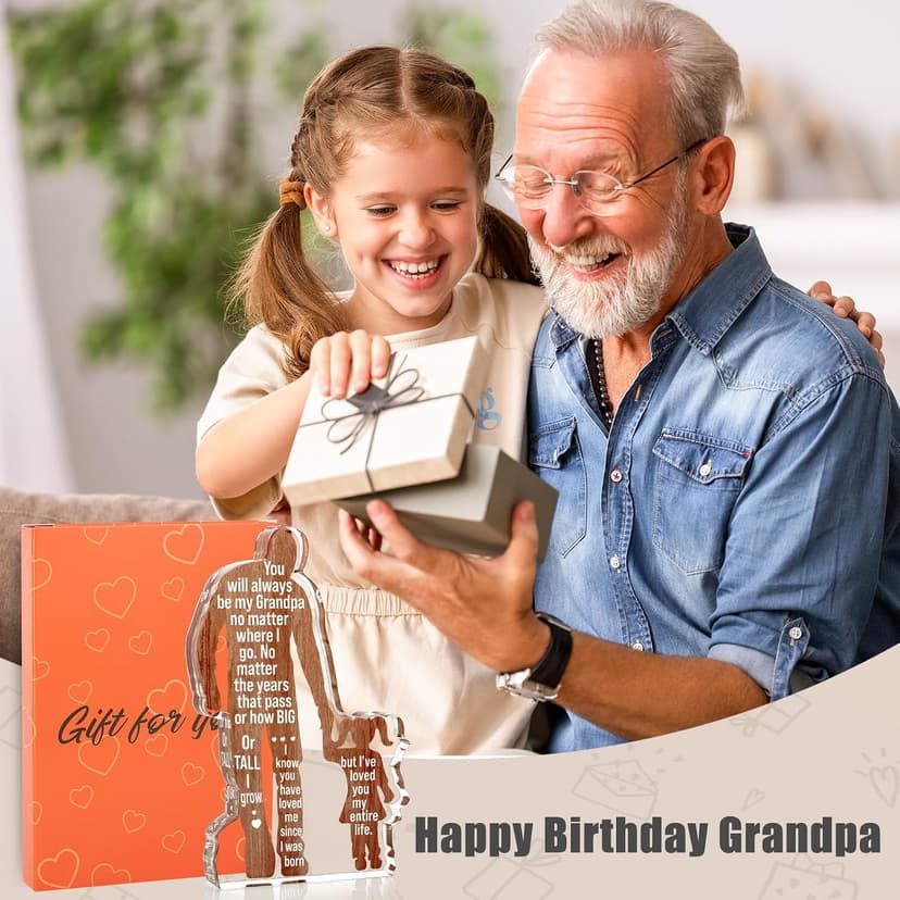 Christmas Best Grandpa Ever Gifts to My Great Grandpa Father's Day Grandparents Gifts Granddad Papa Plaque Sign Grandpa Gifts from Granddaughter Grandpa Birthday Fathers Day Idea Gifts B0DZ6WD7QJ