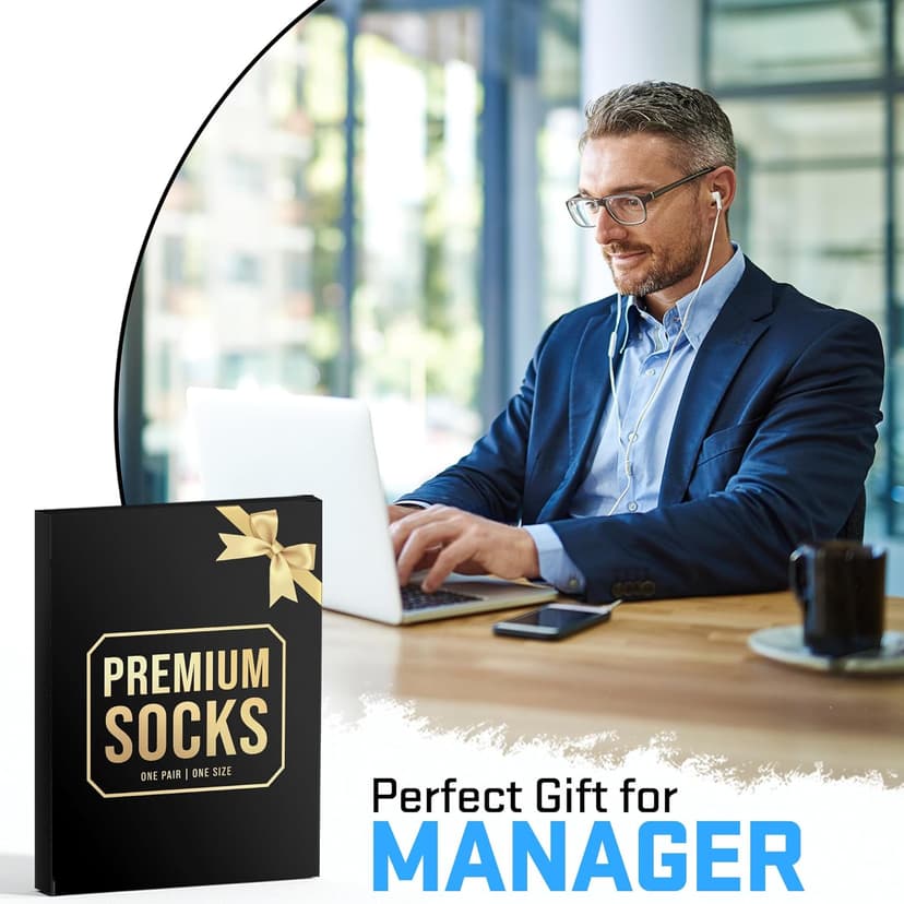 Funny Job Socks for Boss & Manager, Nerds, Programmers, Quilters – Christmas Gifts, Stocking Stuffers for Men & Women