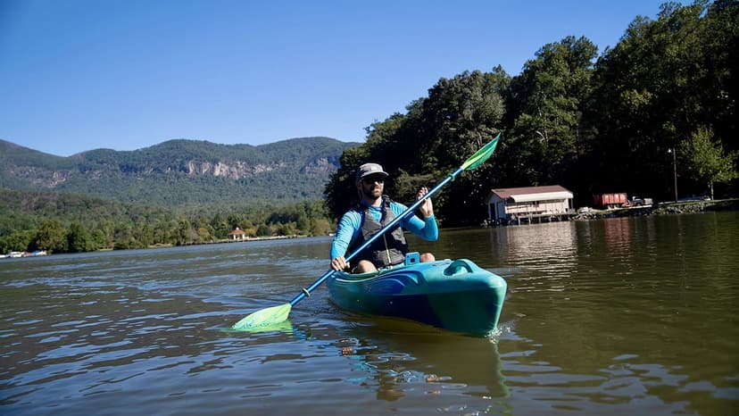 Perception Joyride - Sit Inside Kayak for Adults and Kids - Recreational and Multi-Water Kayak with Selfie Slot