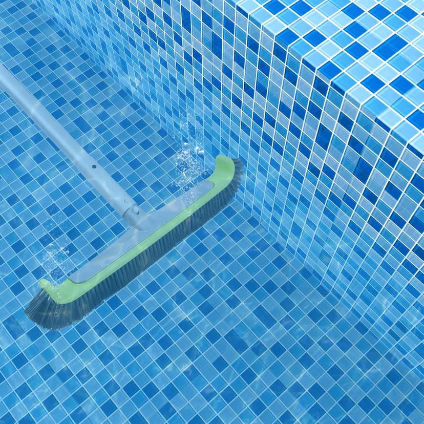 Sepetrel 17.5" Pool Brush Head for Cleaning Walls,Heavy Duty Inground/Above Ground Swimming Pool Scrub Brushes with Premium Strong Bristle & Reinforced Aluminium Back