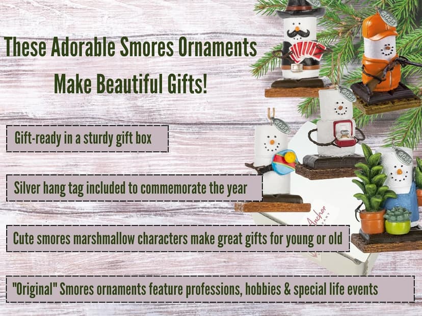 2025 Smores Ornament, Birdwatcher Gifts, Cardinal Christmas Ornaments, Bird Ornament, Includes Hangtag w Year, Comes in Gift Box