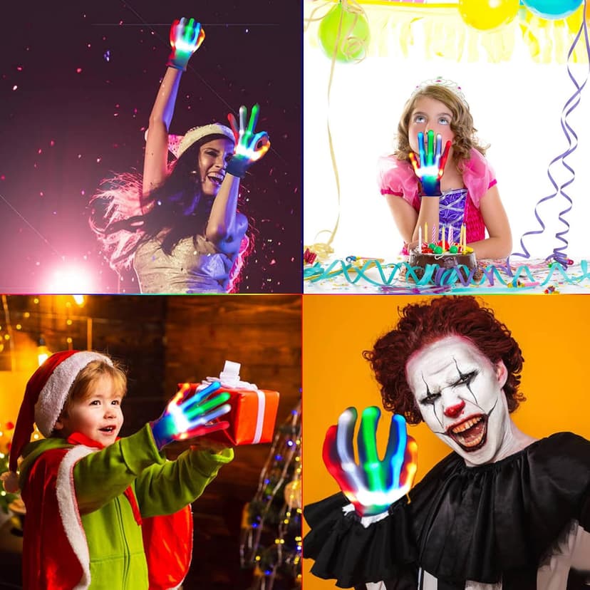 Toys for Ages 8-13 LED Gloves Toys for Boys Age 8-10 Light Up Gloves, Light Up for Kids Birthday Easter Gift Cool Fun Toys for 8-13 Year Old