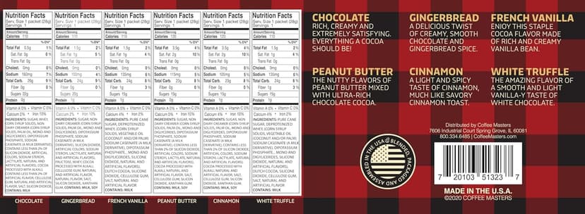 Holiday Hot Cocoa 12 Pack Cocoa Sampler Gift