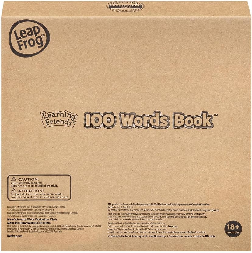LeapFrog Learning Friends 100 Words Book (Frustration Free Packaging) B07CCFDZZ3