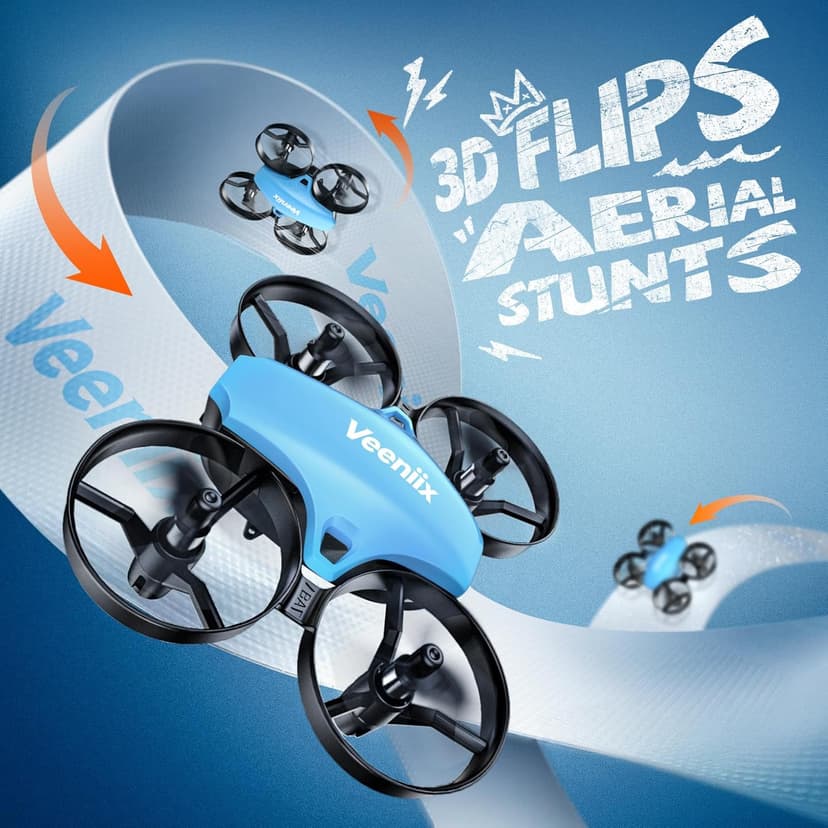 Veeniix V995 Mini Drones for Kids and Beginners,Indoor RC Quadcopter,Small Helicopter Plane with 3D Flips,360° Rotation,Circle Fly,Auto Hover,Headless Mode and 3 Batteries,Gift for Boys and Girls