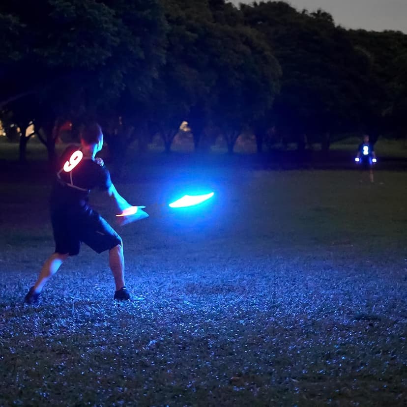 TOSY Flying Disc - 108 RGB Multicolor or 36 Monocolor LEDs, Super Bright, Smart Modes, Christmas Stocking Stuffers Gift, Camping Toy for Kid/Teen/Adult, Auto Light Up, Rechargeable, Waterproof, 175g