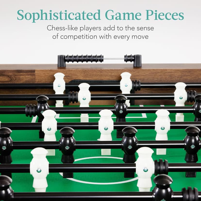 Best Choice Products Full Size 54 Inch Regulation Foosball Table for Home, Game Room - Includes 2 Balls, 2 Cup Holders