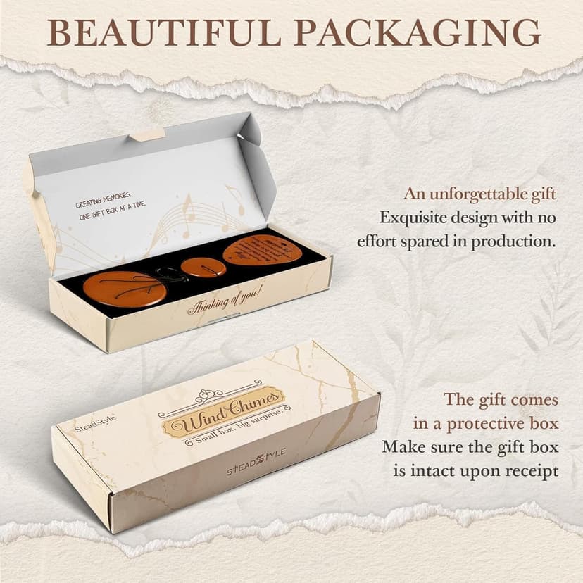 SteadStyle Happy Anniversary Decorations for Couples, Parents, Husband, Wife, Wedding Anniversary Keepsake Wind Chimes