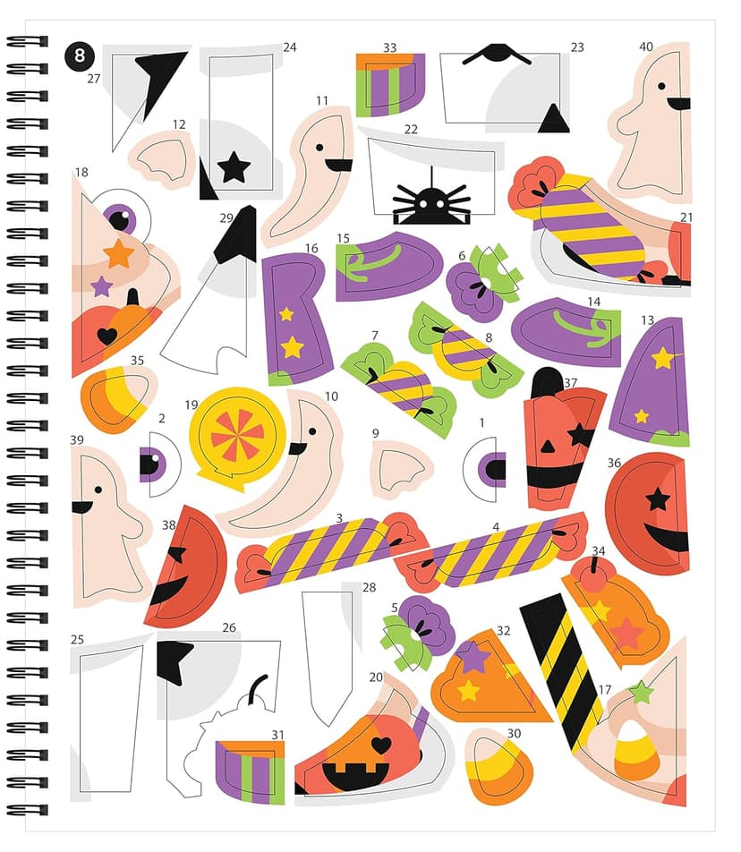 Brain Games - Sticker by Number: Halloween (Volume 1)