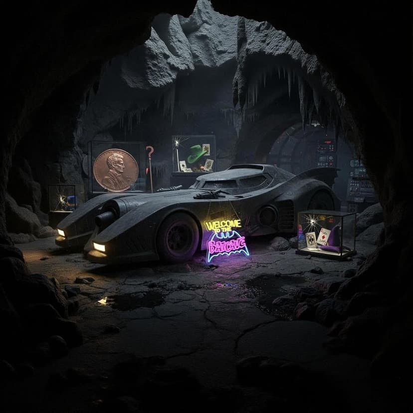 Bat Cave Neon Sign - Wall Decor, Halloween Deocr, Room, Funny Home Decor, Neon Light, LED Sign, Hanging, Bedroom, Dorm, Man Cave, Christmas Supply (USB)