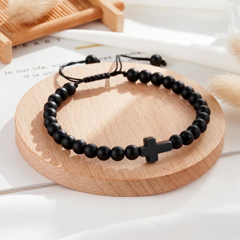 Gift for Easter, Christmas, Birthday, Valentines Day ... Tarsus Cross Bracelet for Men Teens, Fashion Jewelry Christian Gifts B0FNM7D3ZP