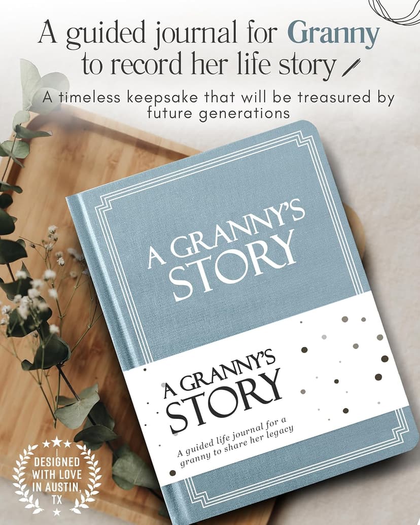 Granny's Life Story Journal (Hardcover): A Meaningful Keepsake for Granny to Share Her Journey & Memories, Book Includes 250+ Prompt Questions, Sentimental Gift for Mother's Day, Birthday, Christmas B0F7KHHCWP